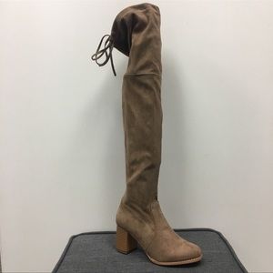 Tan knee high boot